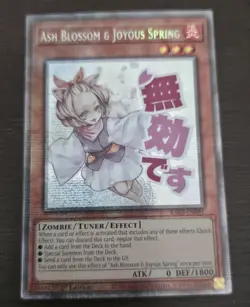 Yugioh - Ash Blossom & Joyous Spring RA05-EN091 Starlight Rare Near Mint In Hand - Image 1