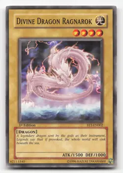 Yugioh Divine Dragon Ragnarok FET-EN002 Common 1st Edition NM - Image 1
