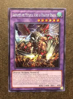 Yugioh Berfomet The Mythical King Of Phantom Beasts AGOV-AE032 Asian English, NM - Image 1
