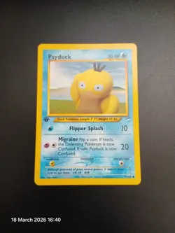 Pokemon Cards Psyduck 79/105 1st Edition Neo Destiny Common NM - Image 1