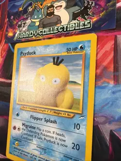 Pokemon TCG Psyduck Neo Destiny Card 79/105 Regular Common Yuka Morii NM- - Image 3
