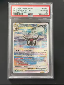 Pokemon Darkrai VSTAR #GG50/GG70 Crown Zenith: Galarian Gallery PSA 10 GEM MINT - Image 1