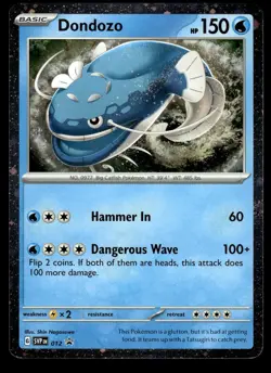 Dondozo (Cosmos Holofoil) 012 Holo Promo Scarlet & Violet Promo Pokemon NM/M - Image 1