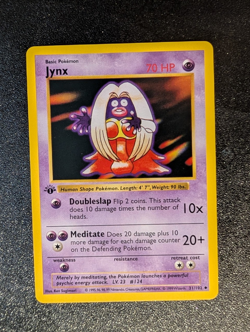 Jynx 31/102 - Base Set / 1st Edition (Shadowless) *Uncommon* 1999 NM Pokemon TCG - Image 1