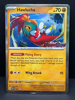 Hawlucha (Prerelease) 007 Holo Promo Scarlet & Violet Promo Pokemon LP - Image 1