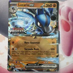Pokemon Lucario ex Holo Double Rare 051/131 Prismatic Evolutions English 260HP - Image 1