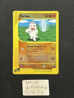 Pokemon Skyridge - Machop - 74/144 - REVERSE Holo - NM - Image 1