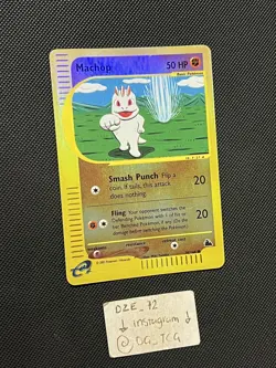 Pokemon Skyridge - Machop - 74/144 - REVERSE Holo - NM - Image 3