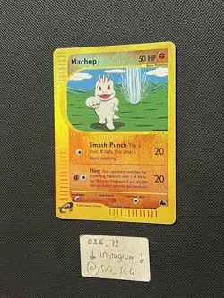Pokemon Skyridge - Machop - 74/144 - REVERSE Holo - NM - Image 4
