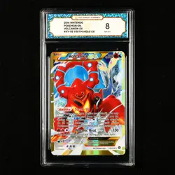 TQG 8 NM-MT 2016 Pokemon ENG Volcanion ex XY-SS 115/114 HOLO - Image 1