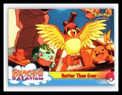 💥 BETTER THAN EVER Topps 1999 Pokemon Pikachu's Vacation # 56 Movie Black Logo - Image 1