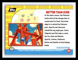 💥 BETTER THAN EVER Topps 1999 Pokemon Pikachu's Vacation # 56 Movie Black Logo - Image 2