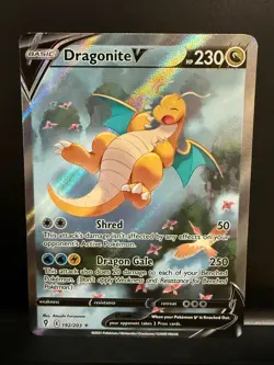 Pokemon TCG Dragonite V 192/203 Evolving Skies Alt Full Art Holo Ultra Rare - Image 1