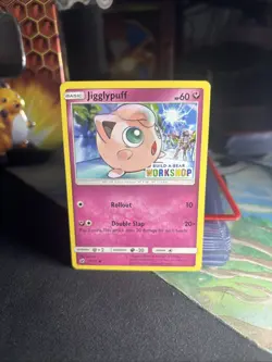Jigglypuff Sun & Moon 71/111 Promo Build A Bear Workshop Pokemon Stamped TCG - Image 1