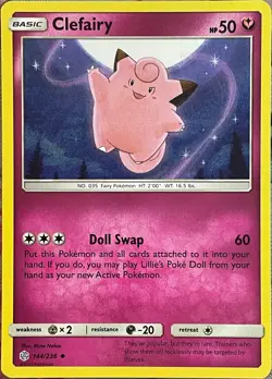 Clefairy - 144/236 - Cosmic Eclipse Pokemon 2019 - Image 1