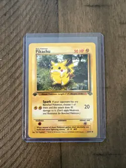 Vintage Pokemon 1st Edition Pikachu 60/64 NM Jungle WOTC - Image 1