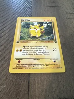 Vintage Pokemon 1st Edition Pikachu 60/64 NM Jungle WOTC - Image 4