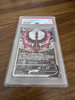 2021 Pokemon Chilling Reign Galarian Moltres V Full Alt #177 PSA 9 MINT - Image 1