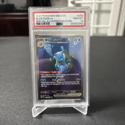 2023 POKEMON MEW EN-151 SPECIAL ILLUSTRATION RARE #200 BLASTOISE EX PSA 10 - Image 1