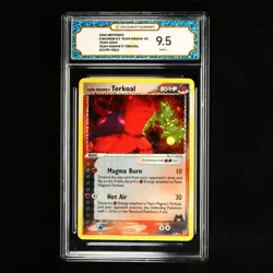 TQG 9.5 MINT+ 2004 Pokemon ENG Team Magma's Torkoal 12/95 Holo - Image 2