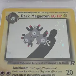 Pokemon Dark Magneton Team Rocket Holo Rare PSA 8 11/82 2000 English Unlimited - Image 5