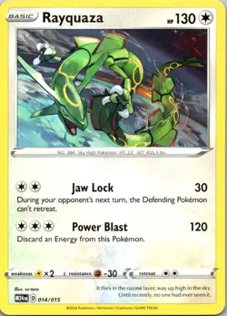 Rayquaza 014/015 Promo McDonald's Promos 2024 Pokemon Near Mint - Image 1