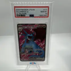 Pokemon Salamence ex JTG EN & Raging Bolt ex SV8a JP PSA 10 Ultra Rare Lot of 2 - Image 1