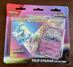 Pokemon TCG Scarlet Violet Prismatic Evolutions Tech Sticker Collection Sylveon - Image 1