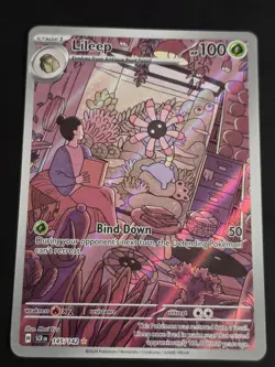 2024 POKEMON TCG LILEEP 145 STELLAR CROWN ILLUSTRATION RARE HOLO NM - Image 1
