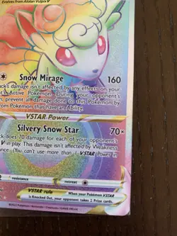 Alolan Vulpix VSTAR 197/195 Secret Rare - Silver Tempest Pokemon NM - Image 4