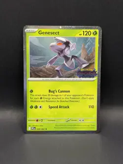Genesect 008/094 BEST BUY EXCLUSIVE PHANTASMAL FLAMES STAMP COSMOS HOLO Pokemon - Image 1