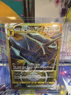 Origin Forme Dialga Vstar Gold Secret Rare 210/189 Astral Radiance Pokemon NM - Image 1