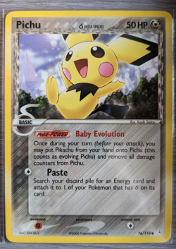 Pokemon Pichu (Delta Species) 76/110 Holon Phantoms LP - Image 1