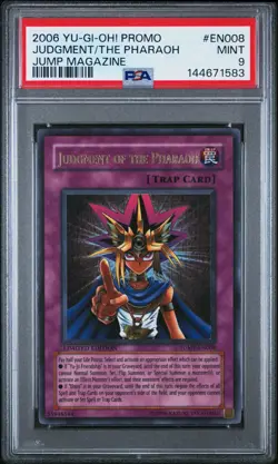 2006 Judgment Of The Pharaoh JUMP-EN008 Promo Yu-gi-oh PSA 9 - Image 1