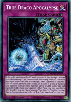 Yugioh True Draco Apocalypse BLMM-EN177 1st Edition Secret Rare NM - Image 1