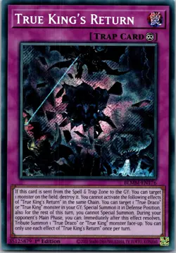 Yugioh True King's Return BLMM-EN176 1st Edition Secret Rare NM - Image 1