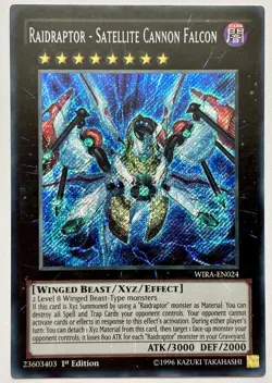 WIRA-EN024 Raidraptor - Satellite Cannon Falcon - Secret Rare 1st Edition LP - Image 1