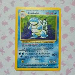 Pokemon TCG Blastoise Base Set Holo Rare 2/102 1999 100HP Wizards of the Coast - Image 1