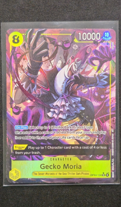 Gecko Moria OP14-104 SR Special 10000 Power Holo One Piece CCG Character Card - Image 1
