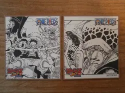 Mini Shikishi - ONE PIECE Set - JUMP FAIR '17 (Promo - Not for sale) Japan 2017 - Image 1