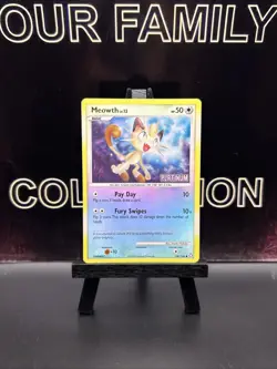 2008 Pokemon TCG Meowth Lv.13 106/146 Reverse Holo BK Promo Platinum Stamped LP - Image 1