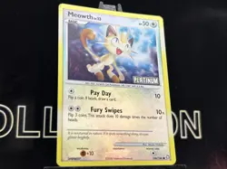 2008 Pokemon TCG Meowth Lv.13 106/146 Reverse Holo BK Promo Platinum Stamped LP - Image 4