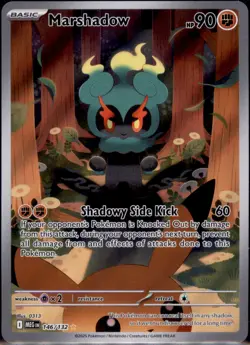 Marshadow #146/132 Illustration Rare Mega Evolution Pokemon 2025 NM - Image 1