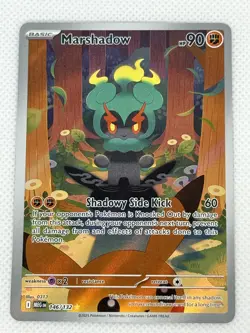 Pokemon TCG - Marshadow Illustration Rare 146/132 - Mega Evolution Pack Fresh NM - Image 1