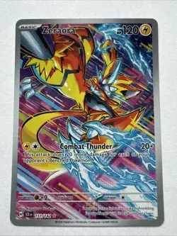 Pokemon TCG Zeraora Stellar Crown Holo Card 151/142 - Image 1
