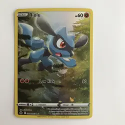 Pokemon Riolu Ultra Rare Holo GG26/GG70 Crown Zenith Galarian Gallery Card - Image 2