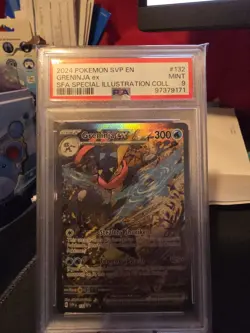 Greninja EX 132 Scarlet & Violet Promo Holo Card PSA 9 Mint - Image 3
