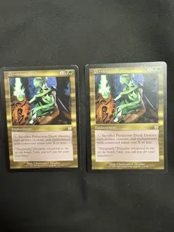 2001 Magic MTG Apocalypse Pernicious Deed x2 #114 Two cards Light play - Image 1
