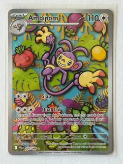 Ambipom 107/094 Illustration Rare PFL Phantasmal Flames Pokemon Card NM IR - Image 1