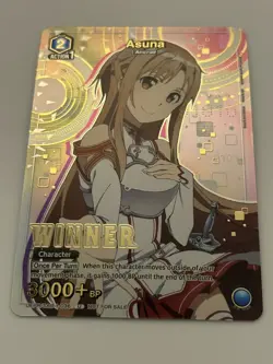 UNION ARENA Winner Card Asuna UEPR/SAO-1-036 Sword Art Online - Image 1